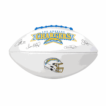 LA Chargers Autograph Signature Football