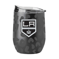 LA Kings Leopard 16oz Black Powdercoat Curved Beverage