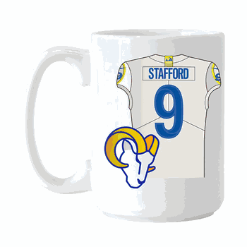 LA Rams 15oz Matthew Stafford Jersey Sublimated Mug