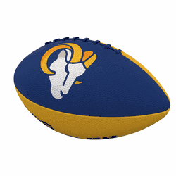 LA Rams Pinwheel Logo Junior-Size Rubber Football