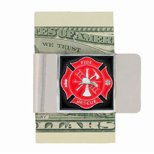 Large Fire Fighter Money Clip