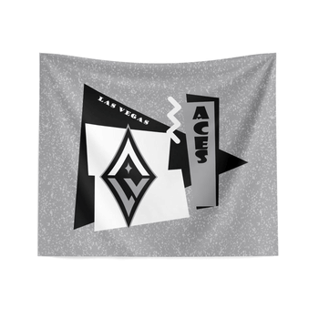 Las Vegas Aces WNBA Funky Fresh Printed Wall Hanging 34 x 40 inches