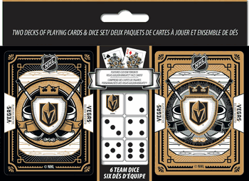 Las Vegas Golden Knights NHL 2-pack Playing Cards & Dice Set