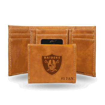 Las Vegas Raiders #1 FAN Laser Engraved Tri-Fold Wallet
