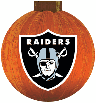 Las Vegas Raiders 12 in. Halloween Pumpkin Sign