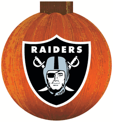 Las Vegas Raiders 12 in. Halloween Pumpkin Sign