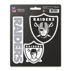 Las Vegas Raiders 3 Piece Decal Sticker Set