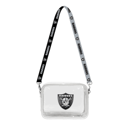 Las Vegas Raiders 3D Logo Clear Fanny Fan Purse