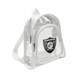 Las Vegas Raiders 3D Logo Clear Mini Backpack