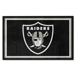 Las Vegas Raiders 4ft. x 6ft. Plush Area Rug