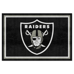 Las Vegas Raiders 5ft. x 8 ft. Plush Area Rug