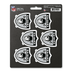 Las Vegas Raiders 6 Count Mini Decal Sticker Pack
