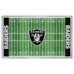 Las Vegas Raiders 6 ft. x 10 ft. Plush Area Rug