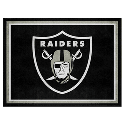 Las Vegas Raiders 8ft. x 10 ft. Plush Area Rug