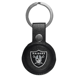 Las Vegas Raiders AirTag Compatible Leather Key Chain