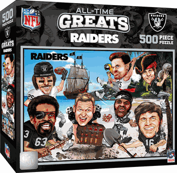 Las Vegas Raiders All-Time Greats 500pc Puzzle