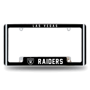 Las Vegas Raiders Alternate Design All Over Chrome Frame