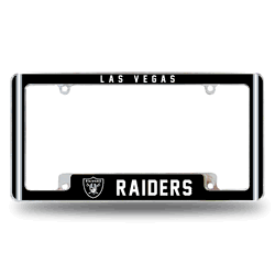 Las Vegas Raiders Alternate Design All Over Chrome Frame