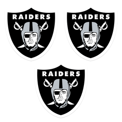 Las Vegas Raiders Auto Decal 3 Pack