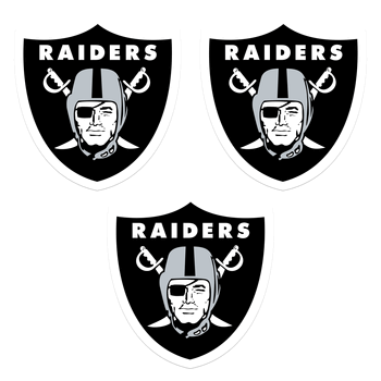 Las Vegas Raiders Auto Decal 3 Pack