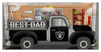 Las Vegas Raiders Best Dad Truck 6x12 Sign