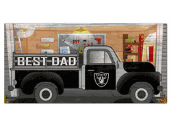 Las Vegas Raiders Best Dad Truck 6x12 Sign