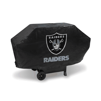 Las Vegas Raiders Black Deluxe Vinyl Grill Cover - 68