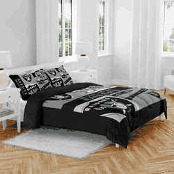 Las Vegas Raiders Block Logo 3 Piece Full/Queen Bed in a Bag