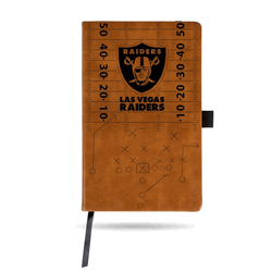 Las Vegas Raiders Brown Laser Engraved Small Notepad