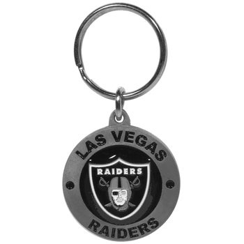 Las Vegas Raiders Carved Metal Key Chain