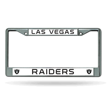 Las Vegas Raiders Standard Chrome Frame with Plastic Inserts 12