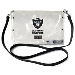 Las Vegas Raiders Clear Envelope Purse STRAP