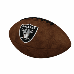 Las Vegas Raiders Color Logo Mini Size Leather Football