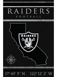 Las Vegas Raiders Coordinates 17x26