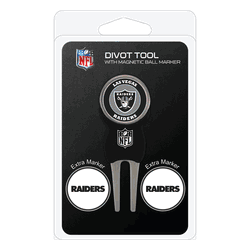 Las Vegas Raiders Divot Tool Pack - Signature tool w/ 3 markers