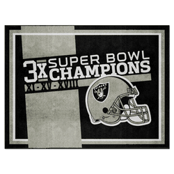 Las Vegas Raiders Dynasty 8ft. x 10ft. Plush Area Rug