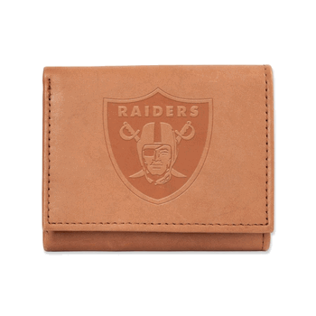 Las Vegas Raiders  Embossed Genuine Leather Tri-Fold