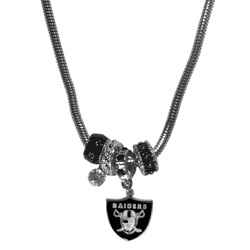 Las Vegas Raiders Euro Bead Necklace