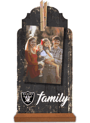 Las Vegas Raiders Family Clothespin 6x12