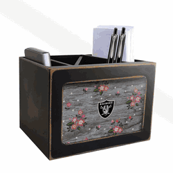 Las Vegas Raiders Floral Desktop Organizer