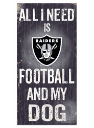 Las Vegas Raiders Football and My Dog Sign