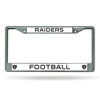 Las Vegas Raiders Standard Chrome Frame with Plastic Inserts 12