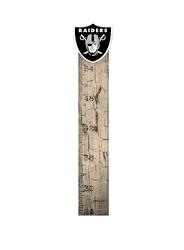 Las Vegas Raiders Growth Chart Sign 6x36