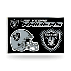 Las Vegas Raiders Helmet Banner Flag (3X5)