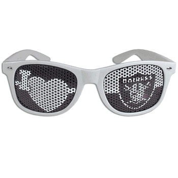 Las Vegas Raiders I Heart Game Day Shades