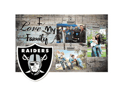Las Vegas Raiders I Love my Family Clip Frame
