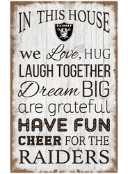 Las Vegas Raiders In This House 11x19 Sign