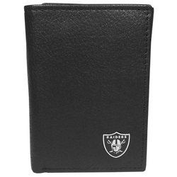 Las Vegas Raiders Leather Logo Tri-fold Wallet