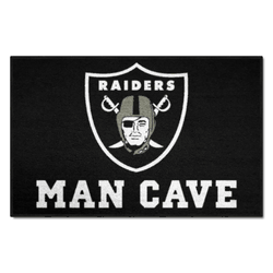 Las Vegas Raiders Man Cave Starter Mat Accent Rug - 19in. x 30in.