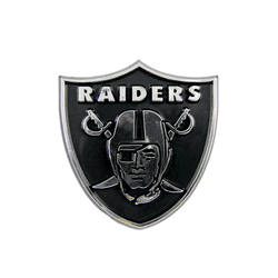 Las Vegas Raiders Molded Chrome Plastic Emblem